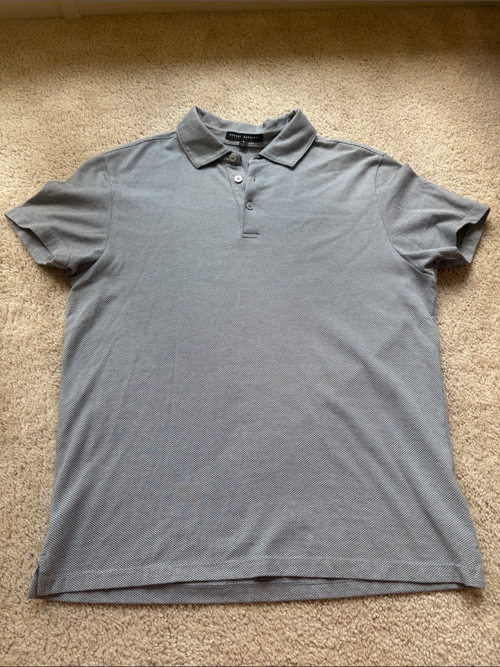 Robert Barakett Men's Light Grey Polo Shirt